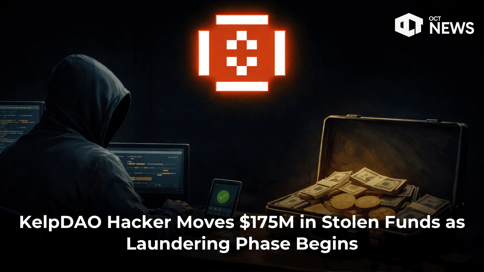 KelpDAO Hacker Moves $175M in Stolen Funds as Laundering Phase Begins