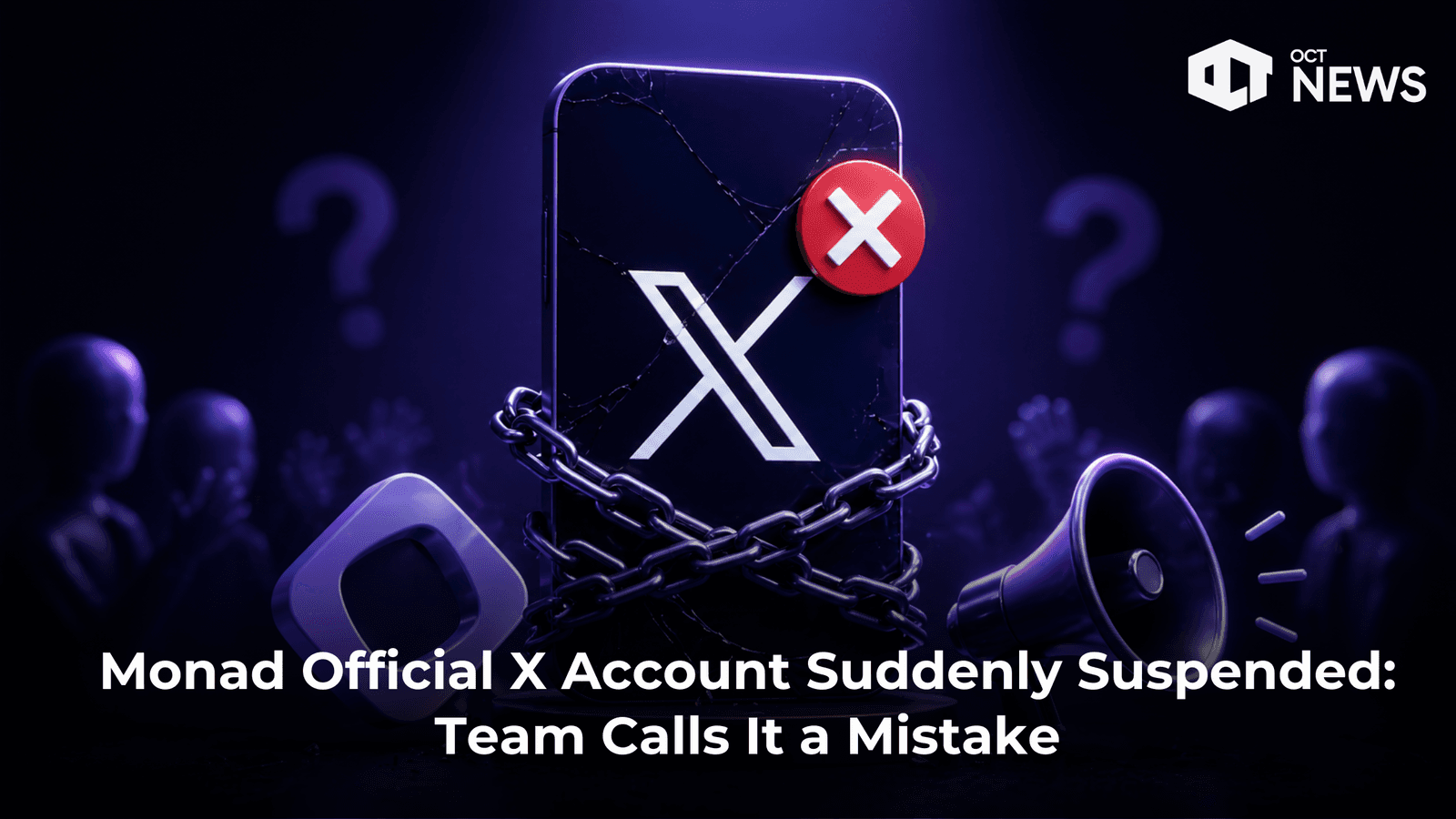 Monad Official X Account Suddenly Suspended: Team Calls It a Mistake