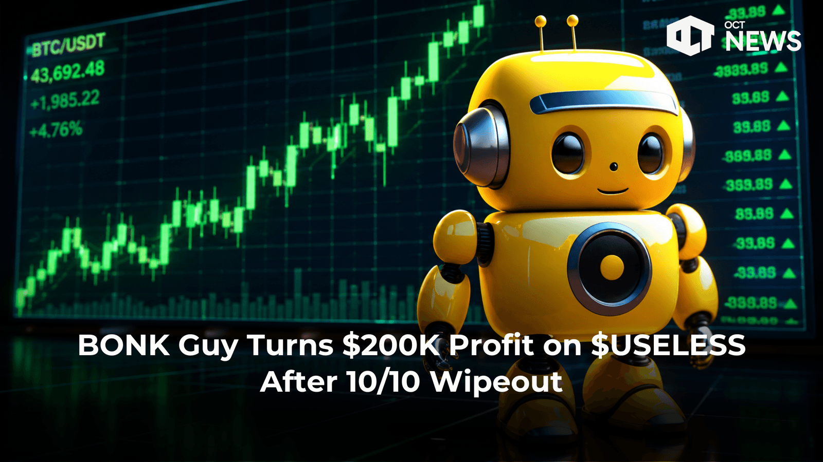 BONK Guy Turns $200K Profit on $USELESS After 10/10 Wipeout