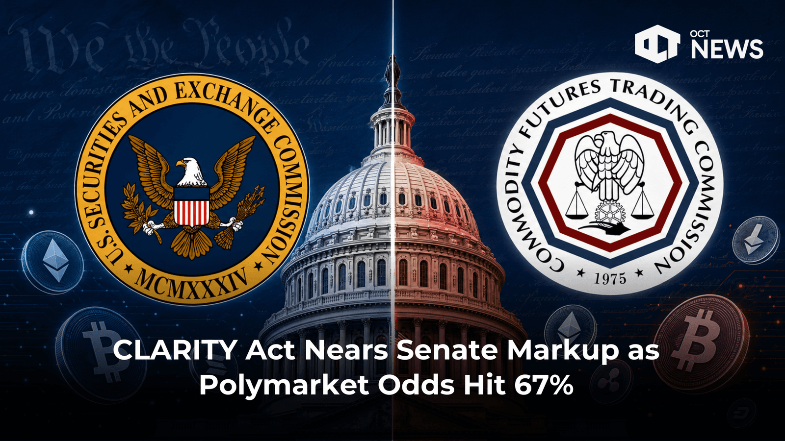 CLARITY Act Nears Senate Markup as Polymarket Odds Hit 67%