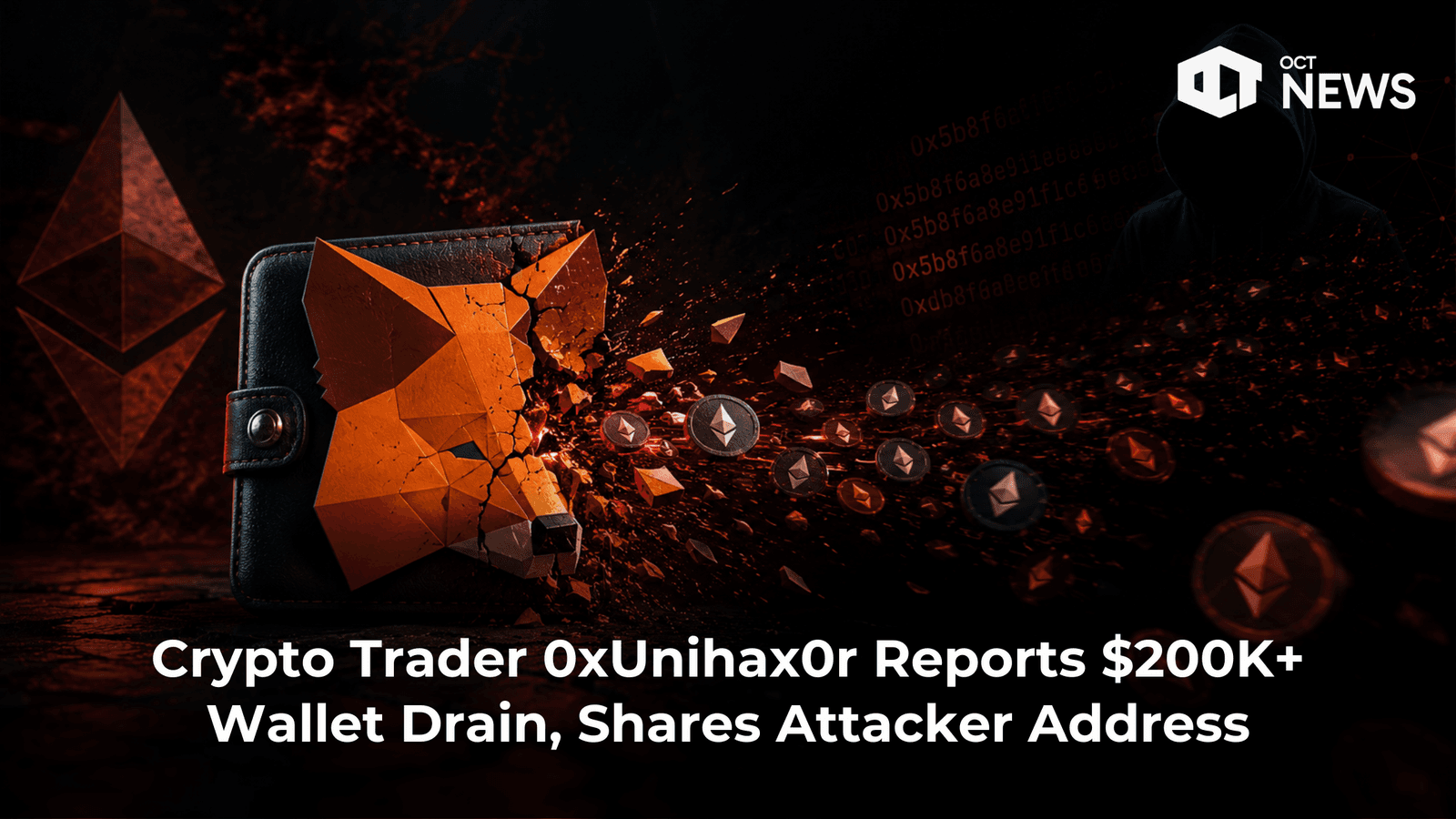 Crypto Trader 0xUnihax0r Reports $200K+ Wallet Drain, Shares Attacker Address