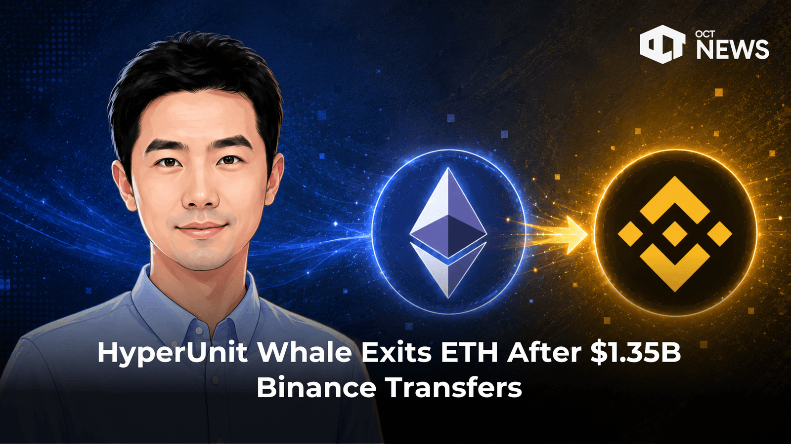 HyperUnit Whale Exits ETH After $1.35B Binance Transfers