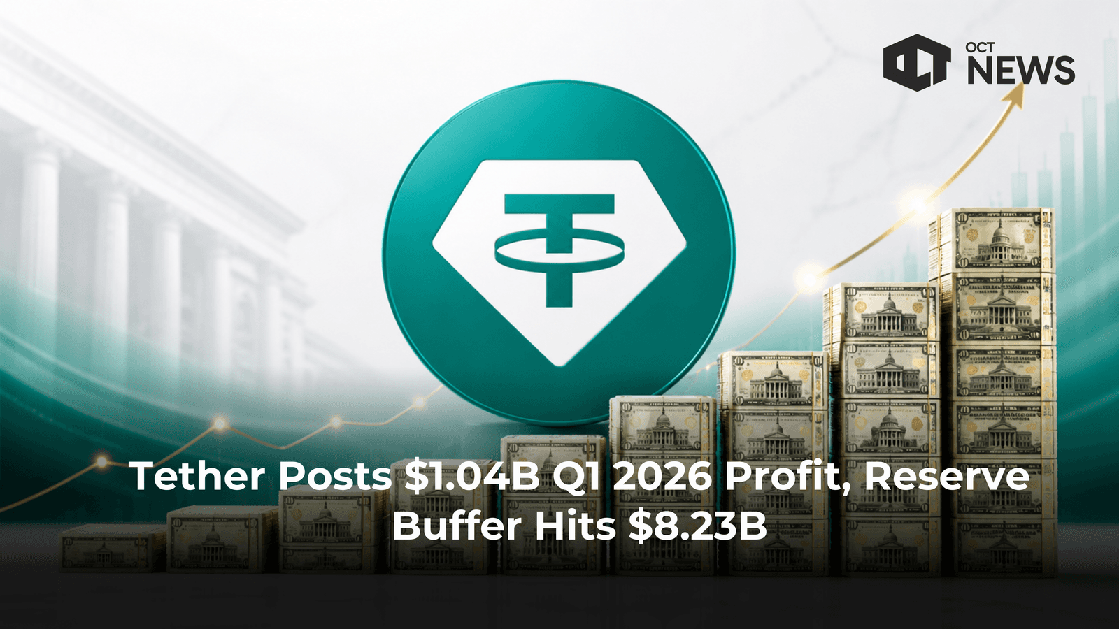 Tether Posts $1.04B Q1 2026 Profit, Reserve Buffer Hits $8.23B