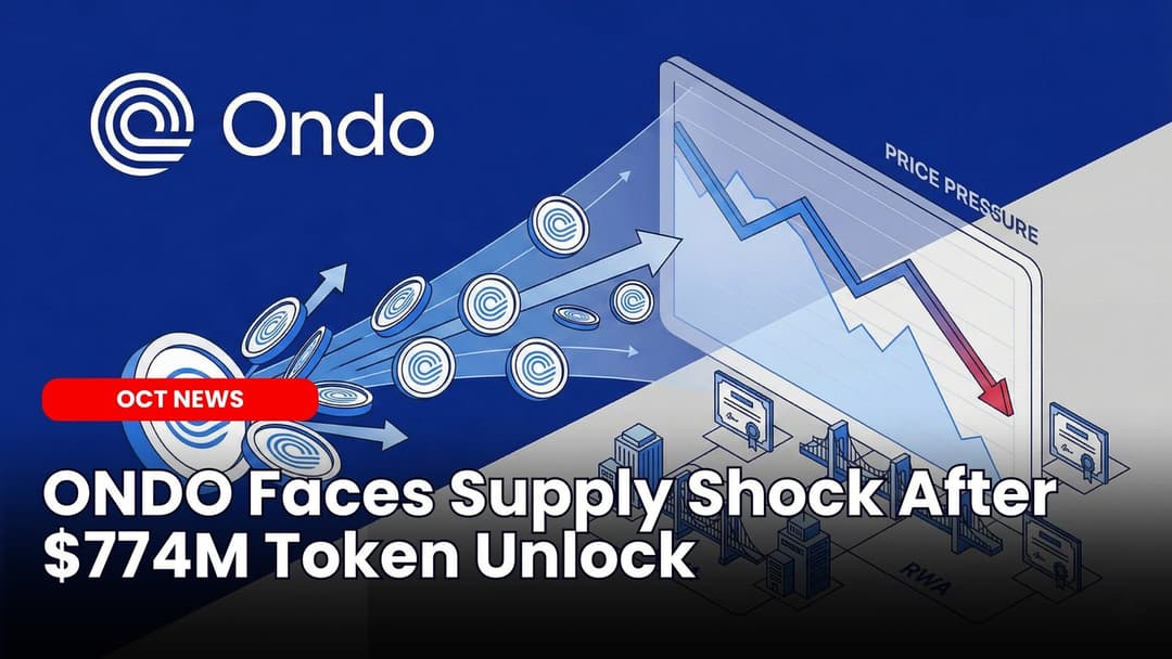 ONDO Faces Supply Shock After $774M Token Unlock | Our Crypto Talk