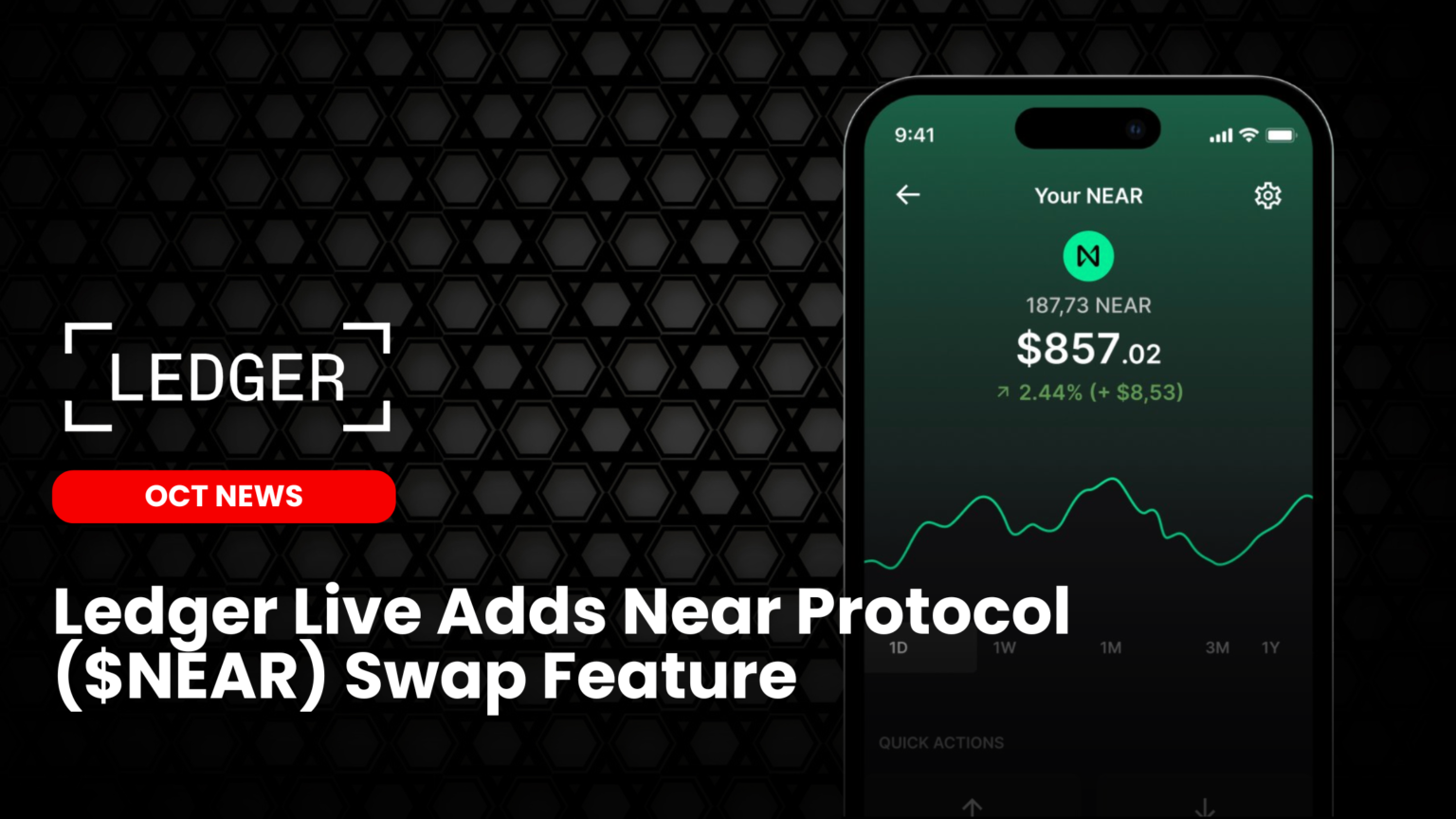 Our Crypto Talk | Ledger Live Adds Near Protocol ($NEAR) Swap Feature