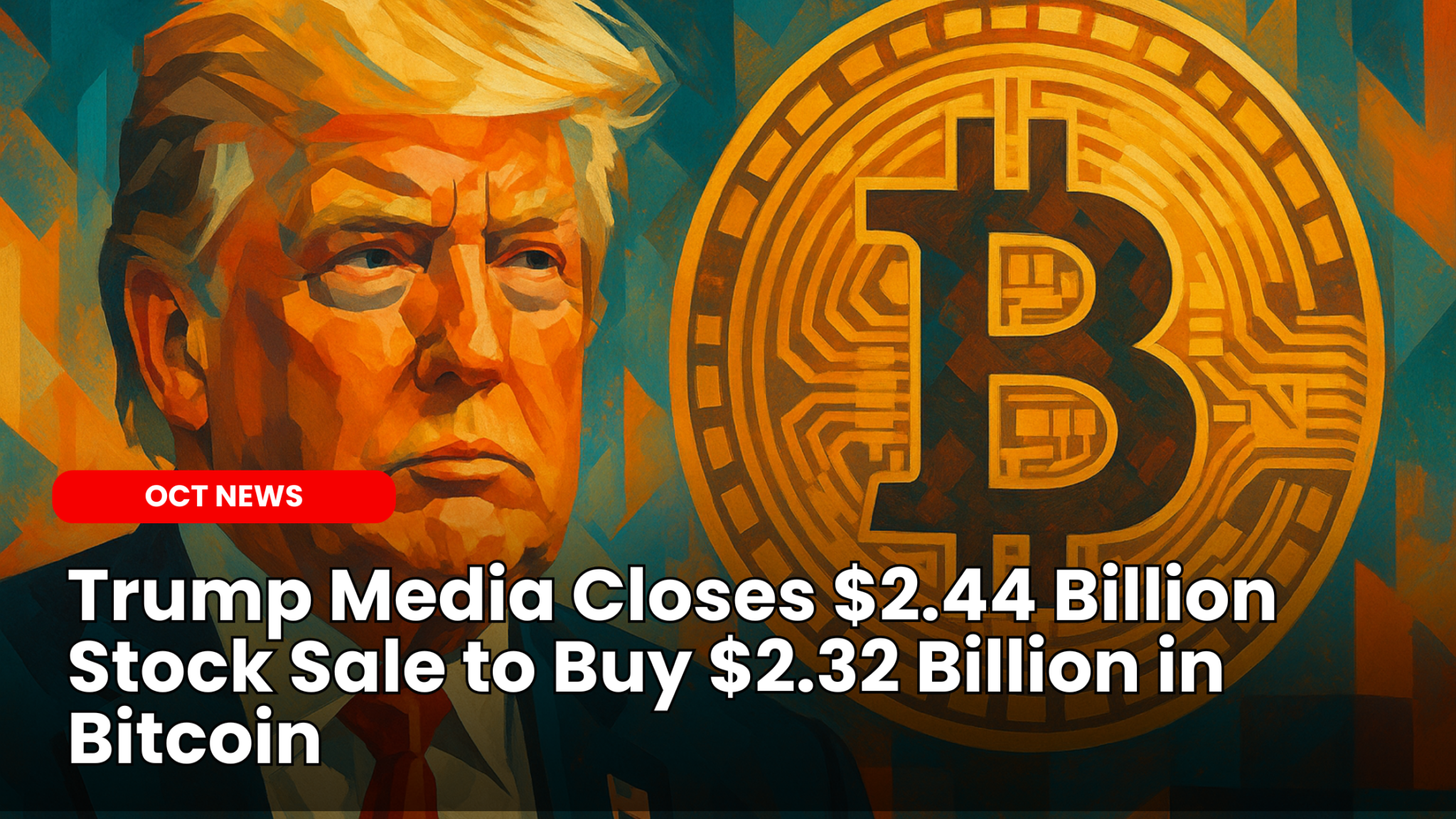 Our Crypto Talk | Trump Media Closes $2.44 Billion Stock Sale to Buy $2.32  Billion in Bitcoin