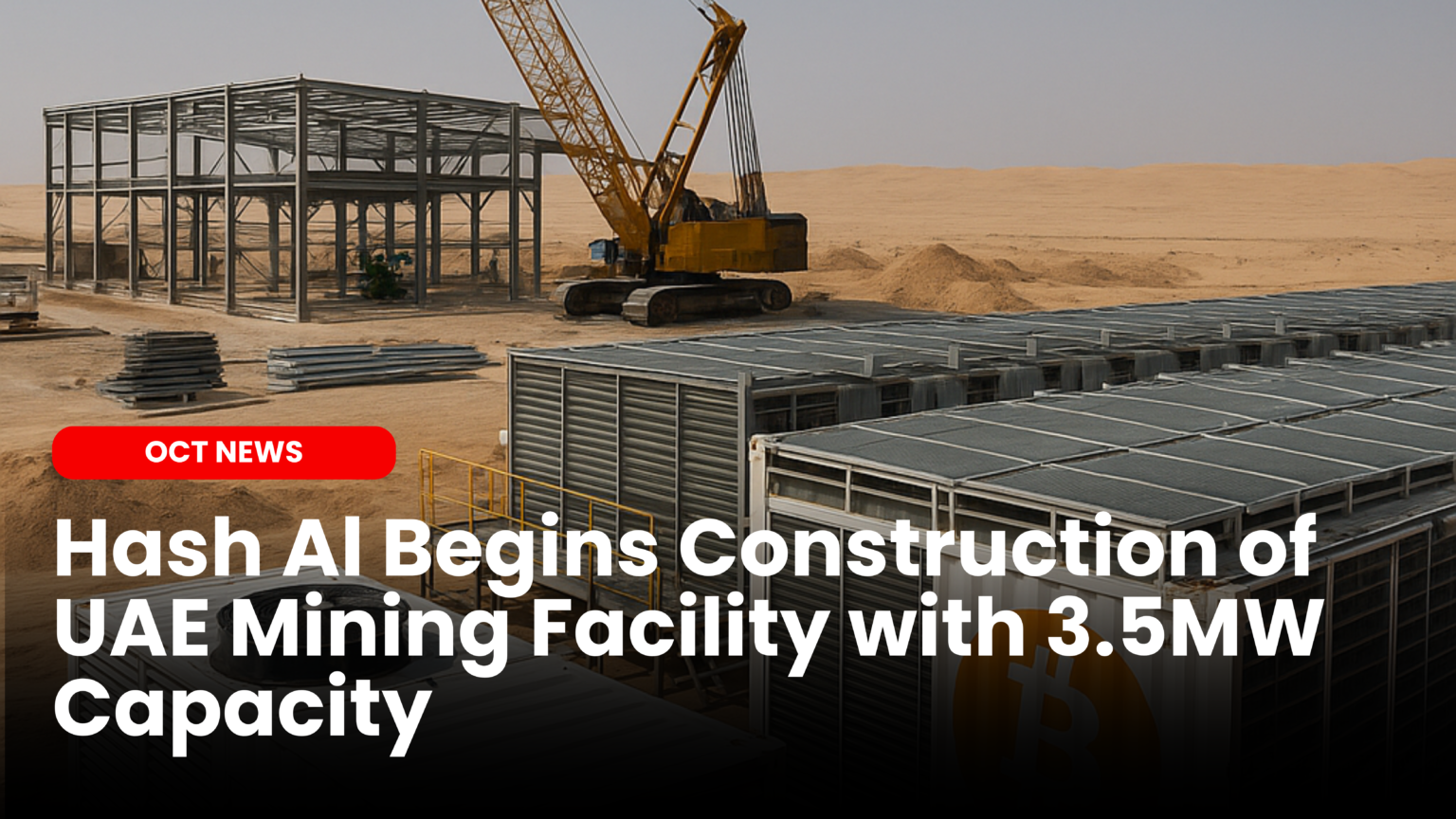 Our Crypto Talk | Hash AI Begins Construction of UAE Mining Facility with  3.5MW Capacity