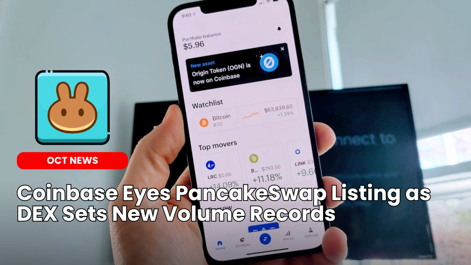 Our Crypto Talk | Coinbase Eyes PancakeSwap Listing as DEX Sets New Volume  Records
