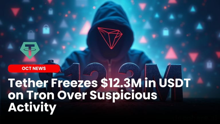 Tether freezes $12.3M in USDT