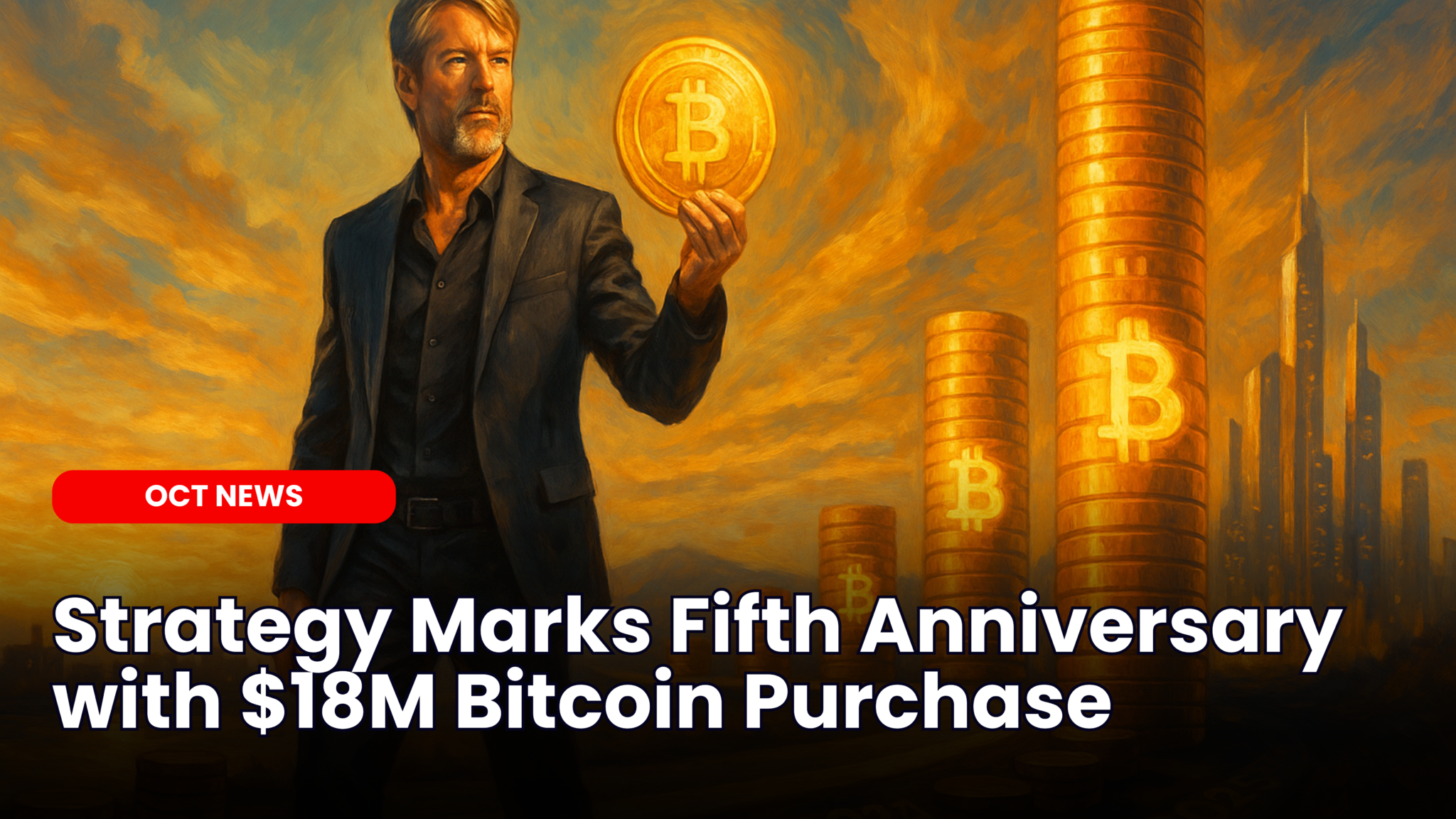 Strategy Marks Fifth Anniversary with $18M Bitcoin Purchase