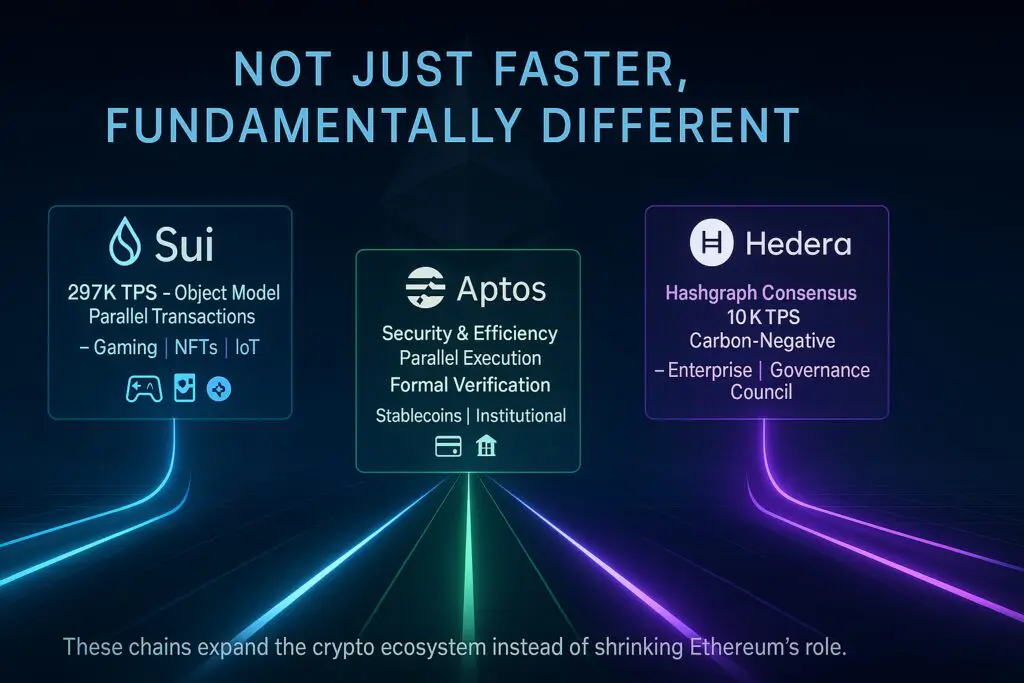 Sui vs Aptos vs Hedera