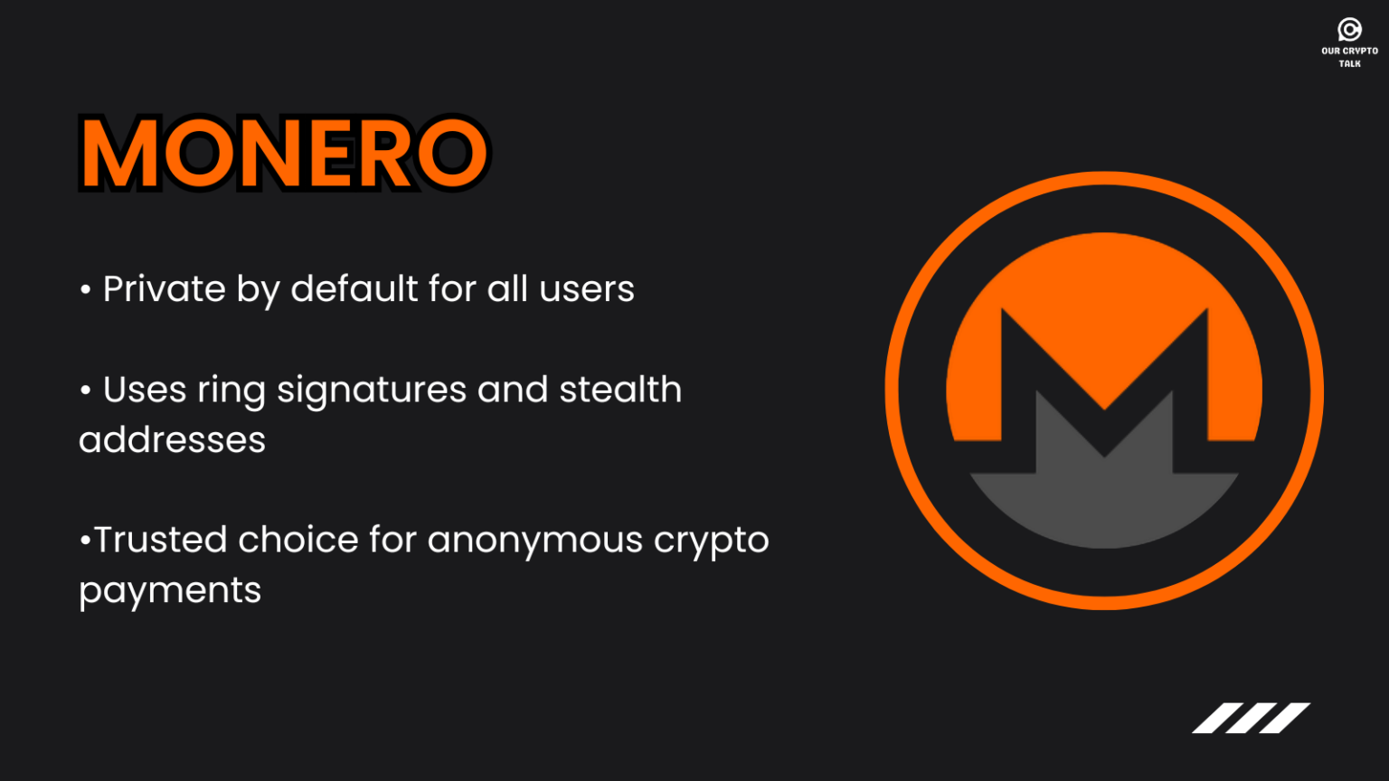 Monero PoW Privacy Altcoins