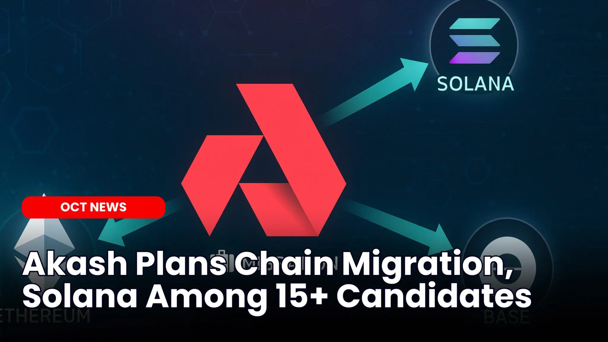 Our Crypto Talk | Akash Plans Chain Migration, Solana Among 15+ Candidates