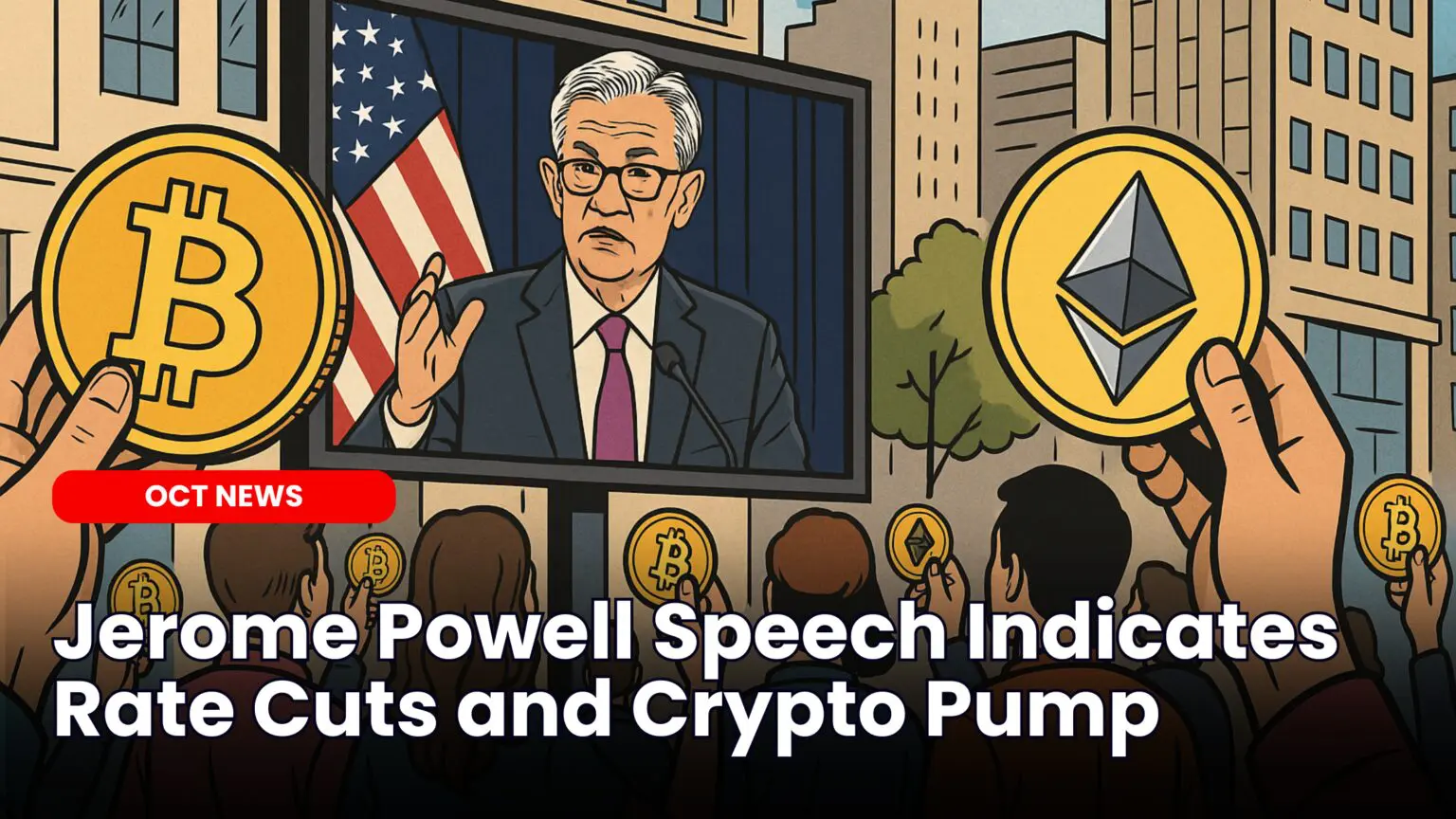 Our Crypto Talk | Jerome Powell Speech Indicates Rate Cuts and Crypto Pump