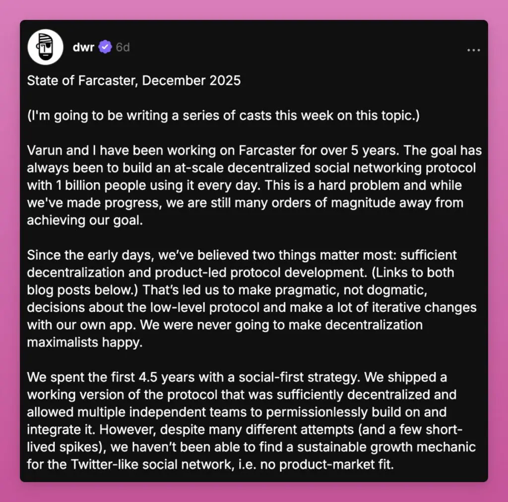 Farcaster Wallet announcement
