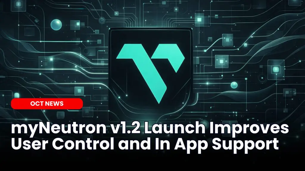 myNeutron v1.2 Launch