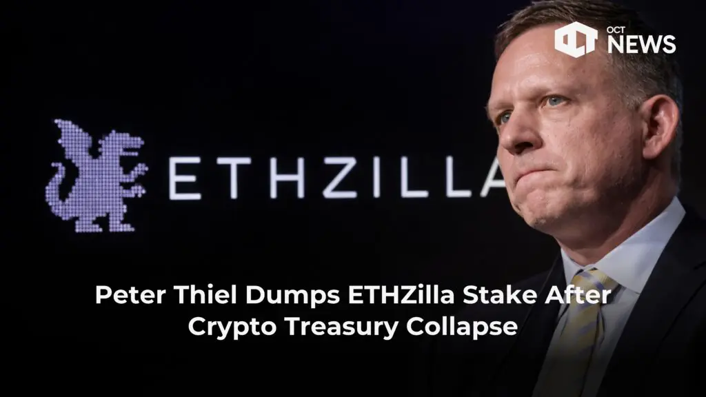 Peter Thiel Dumps ETHZilla Stake After Crypto Treasury Collapse