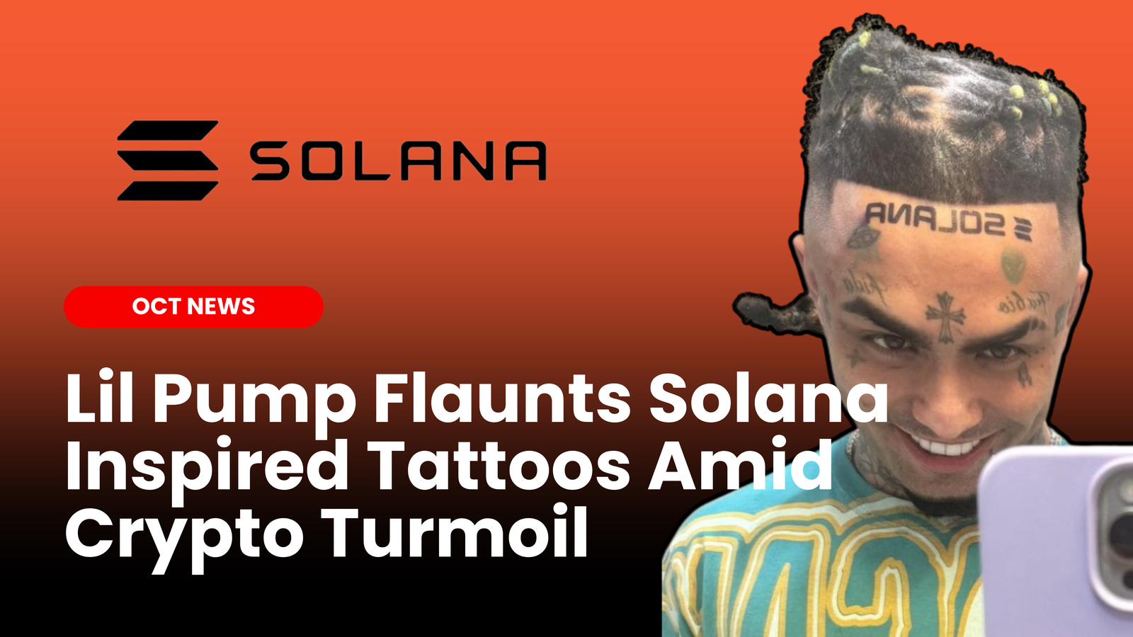 Lil Pump Flaunts Solana-Inspired Tattoos Amid Crypto Turmoil |  ourcryptotalk.com