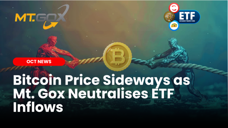 Bitcoin Price Sideways as Mt. Gox Neutralises ETF Inflows
