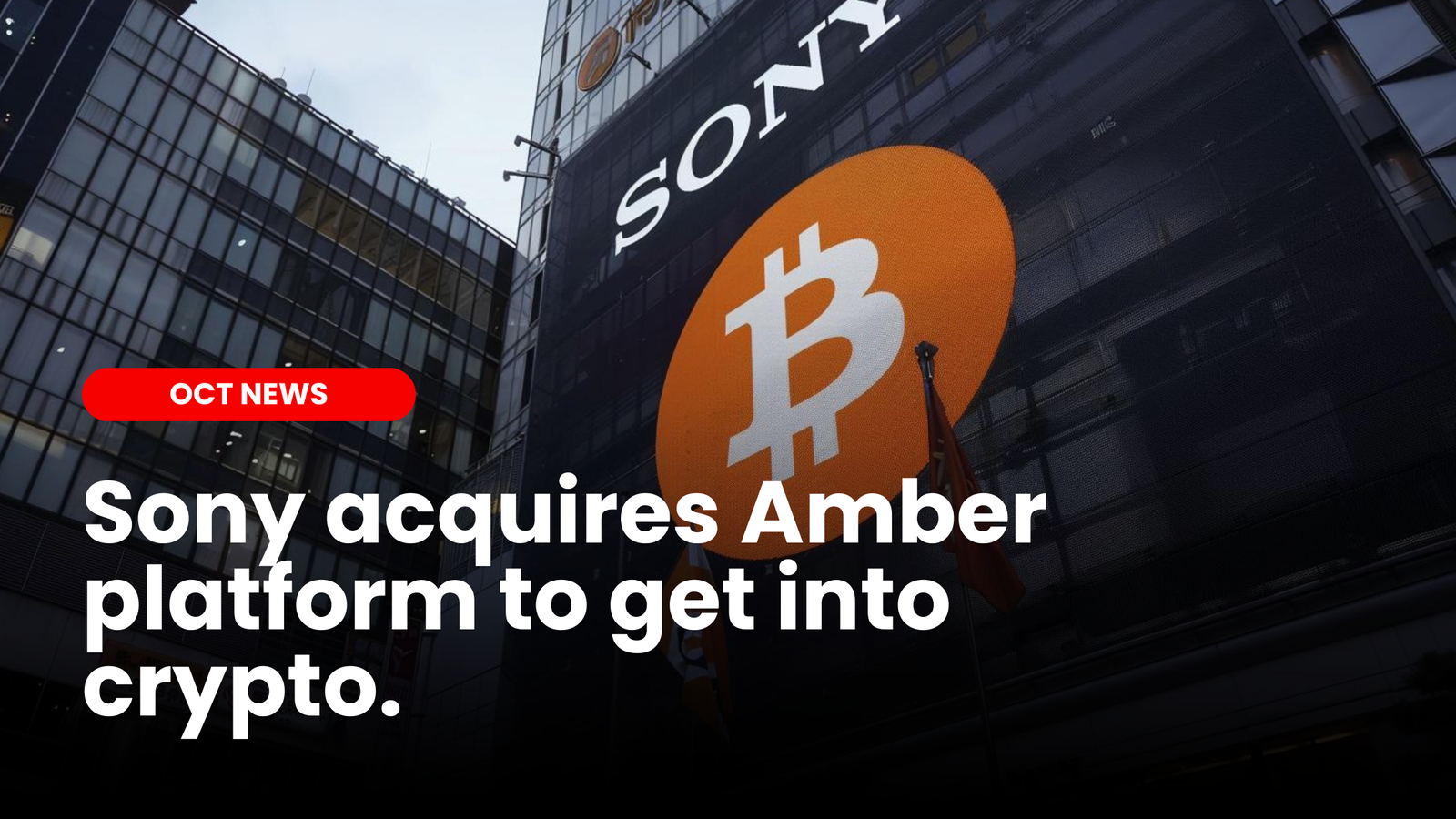 Sony acquires Amber platform to get into crypto | ourcryptotalk.com