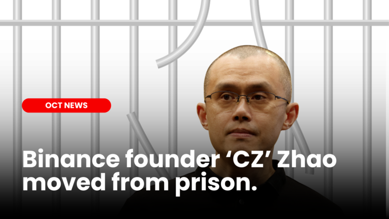 CZ Zhao moved from prison