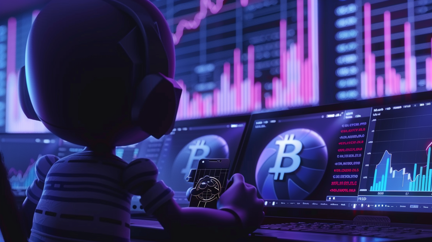 animated image of a person trading crypto ETFs