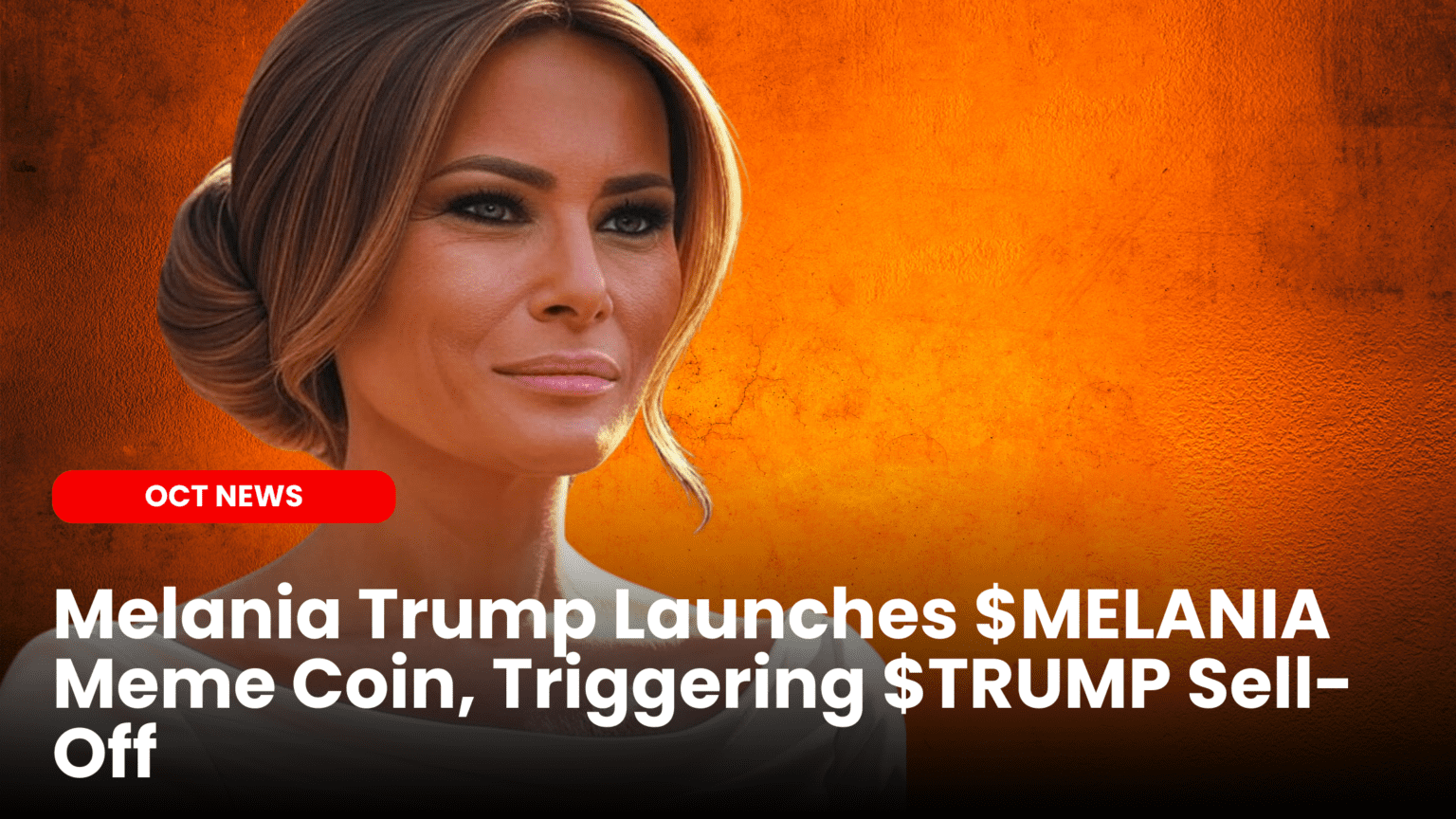 Melania Trump Launches $MELANIA Meme Coin, Triggering $TRUMP Sell-Off