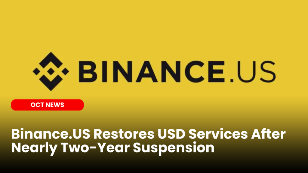 Binance US Restores USD