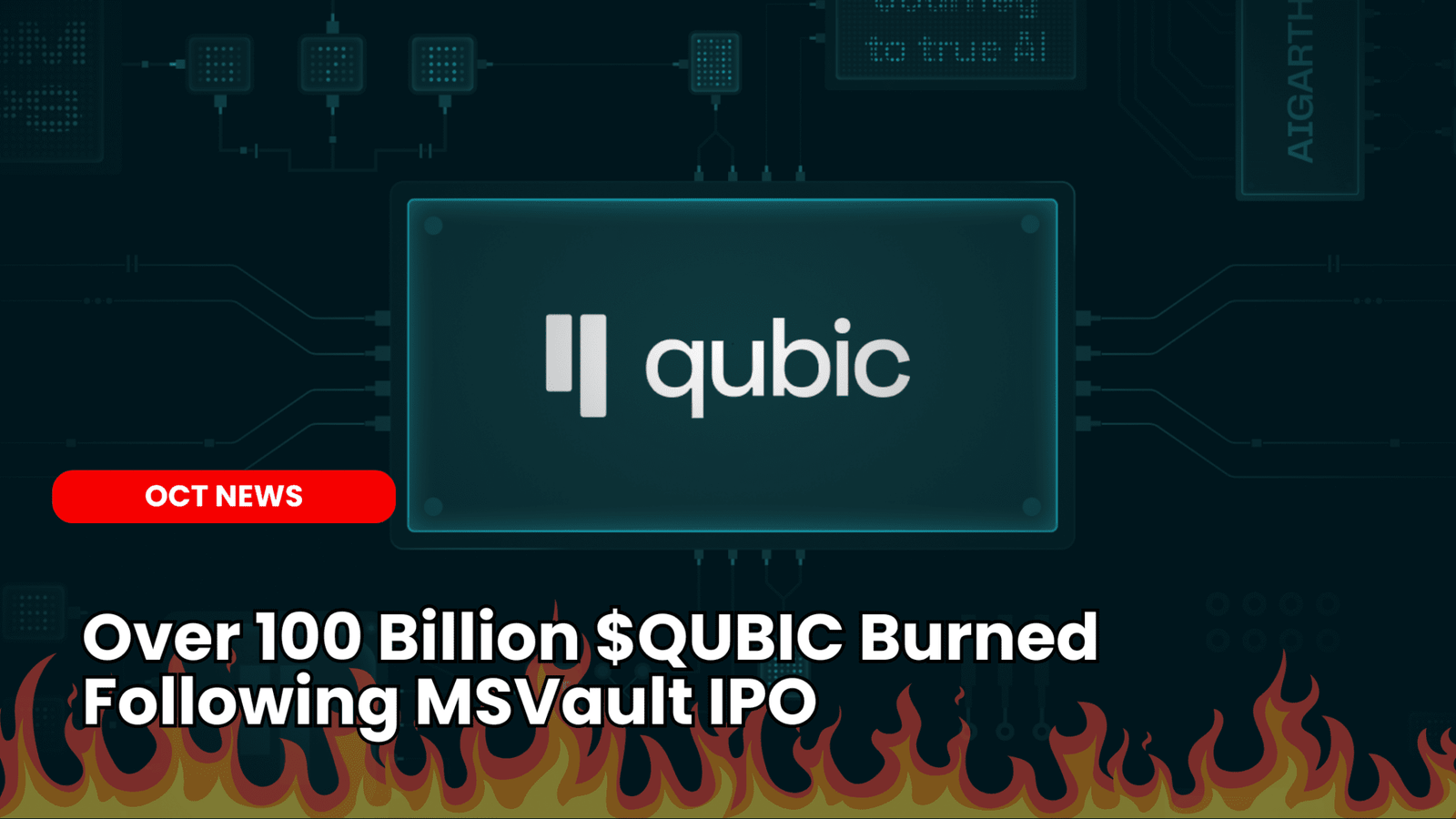 Our Crypto Talk | Over 100 Billion $QUBIC Burned Following MSVault IPO
