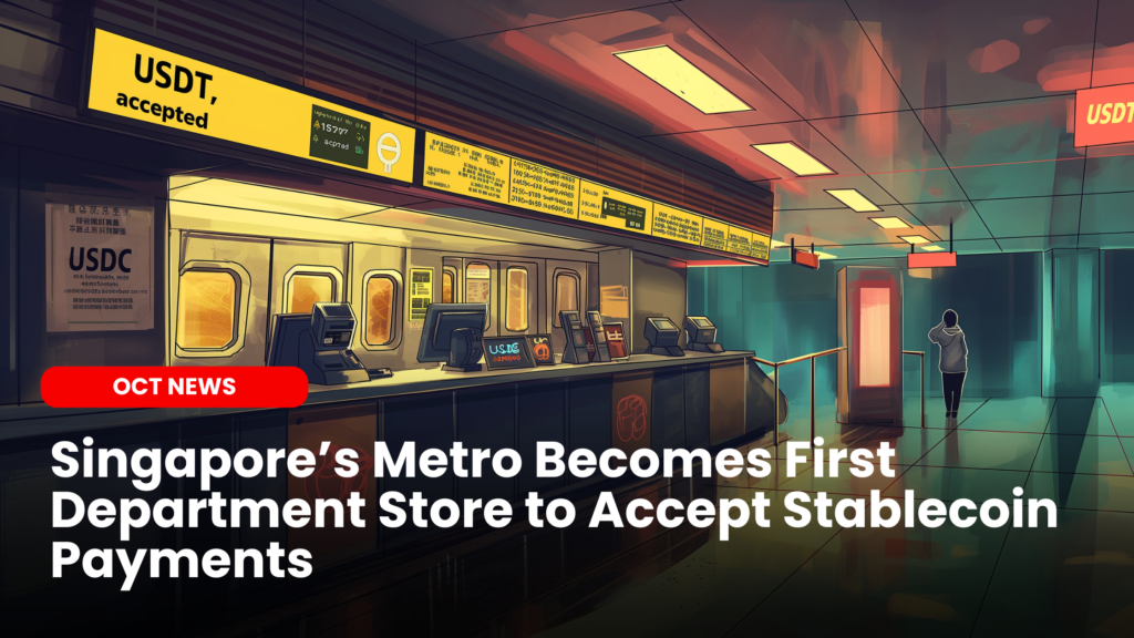 Singapore’s Metro Now Accepts Stablecoin Payments