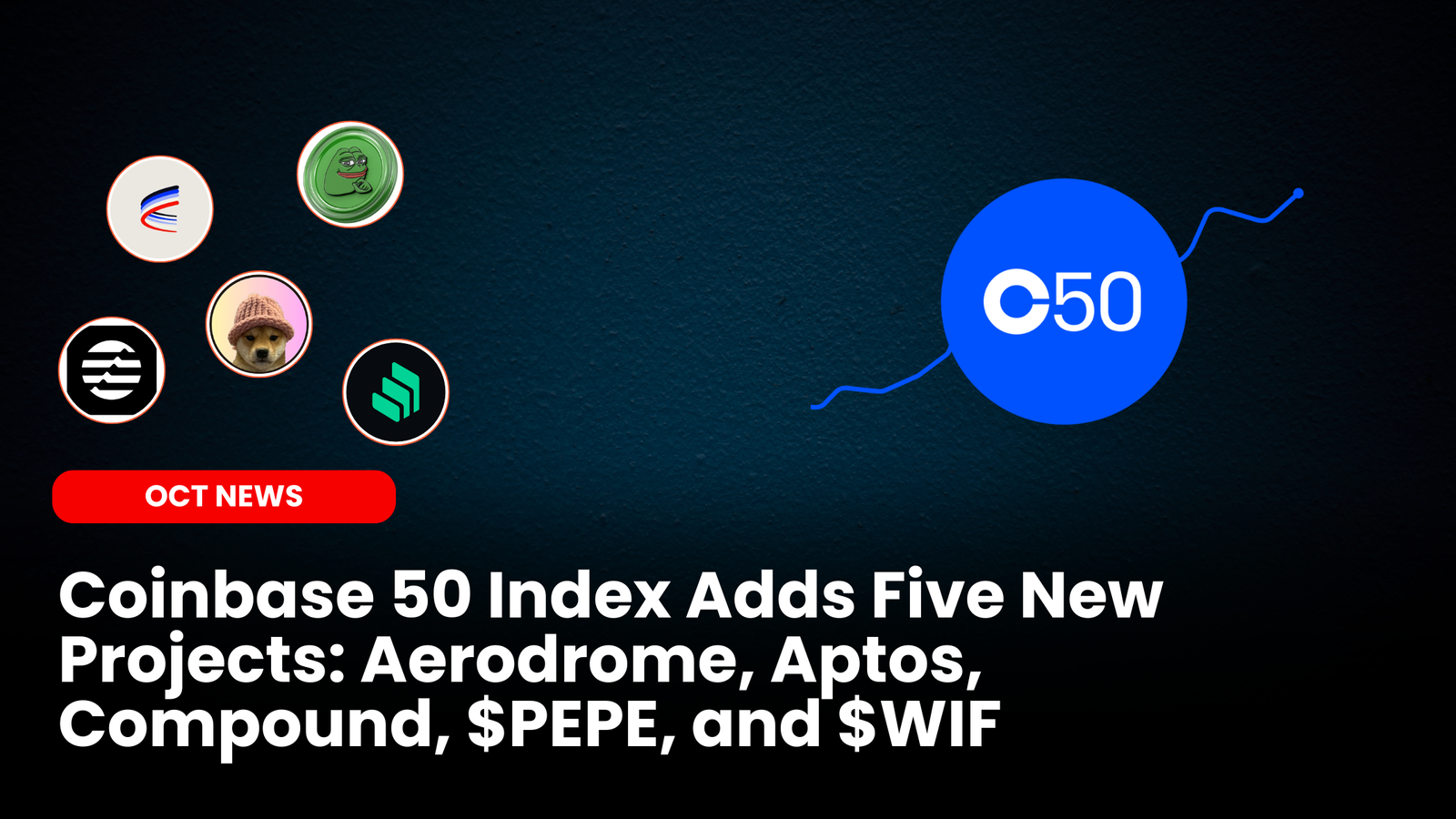 Coinbase 50 Index Adds Five New Projects: Aerodrome, Aptos, Compound, PEPE,  and Dogwifhat | ourcryptotalk.com
