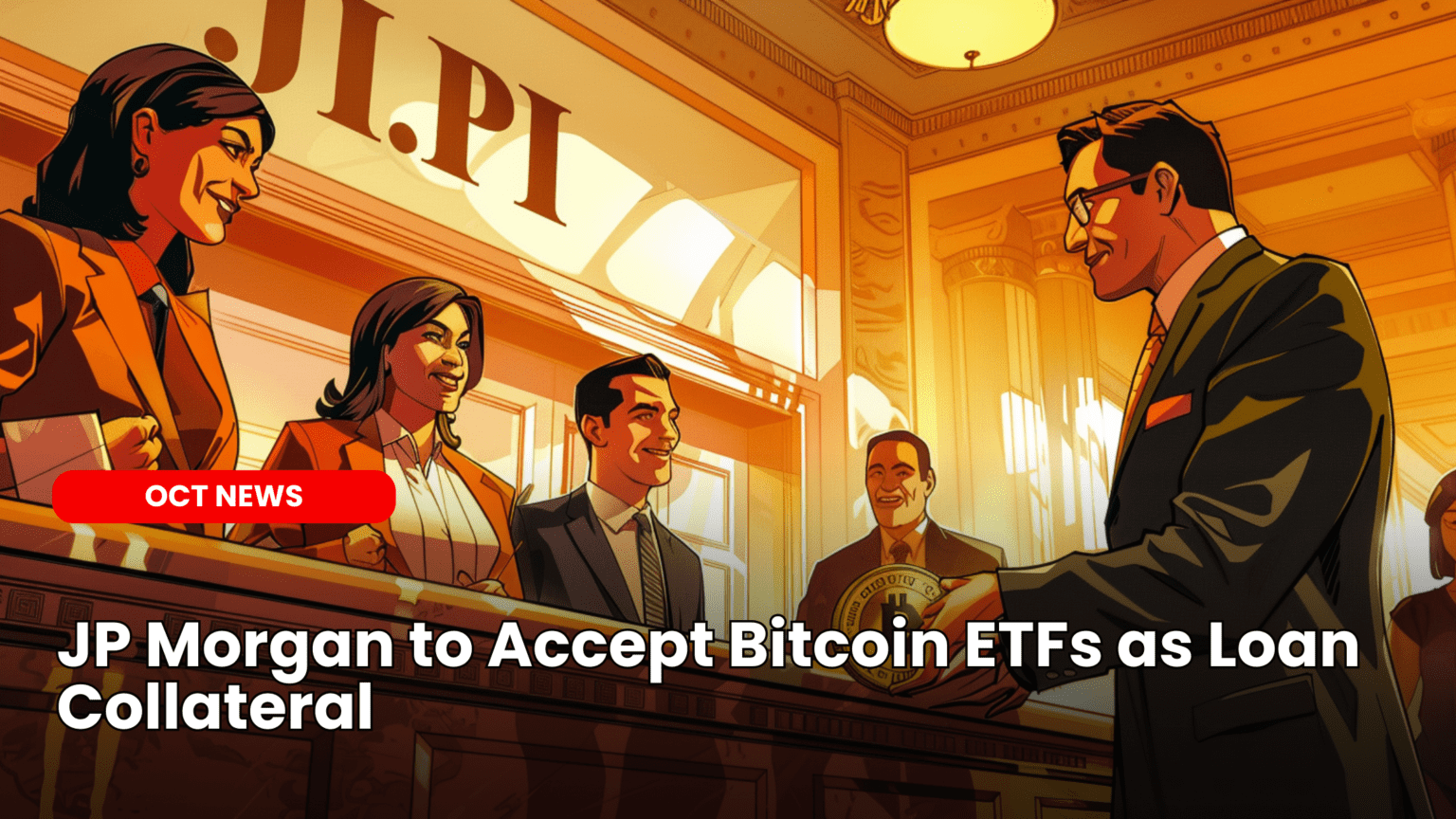 Our Crypto Talk | JP Morgan to Accept Bitcoin ETFs as Loan Collateral