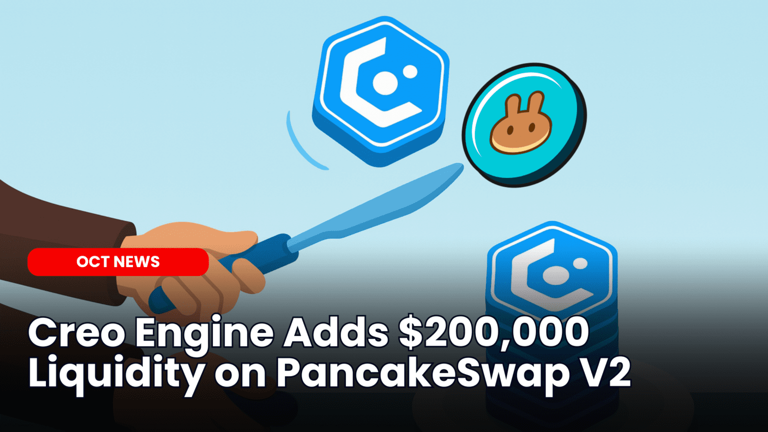 Our Crypto Talk | Creo Engine Adds $200,000 Liquidity on PancakeSwap V2