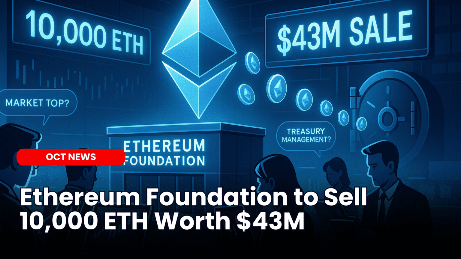 Our Crypto Talk | Ethereum Foundation to Sell 10,000 ETH Worth $43M