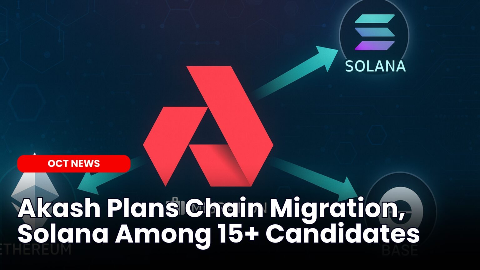 Our Crypto Talk | Akash Plans Chain Migration, Solana Among 15+ Candidates