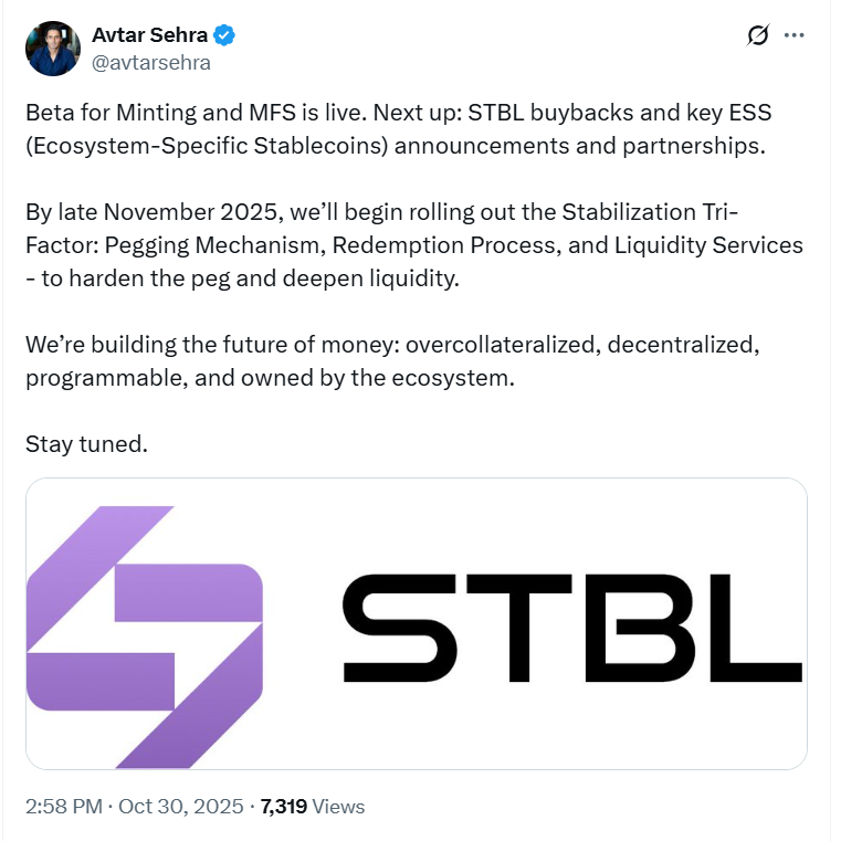 STBL beta launch