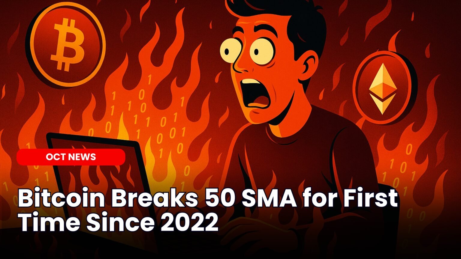 Bitcoin Breaks 50-Day SMA for First Time Since 2022