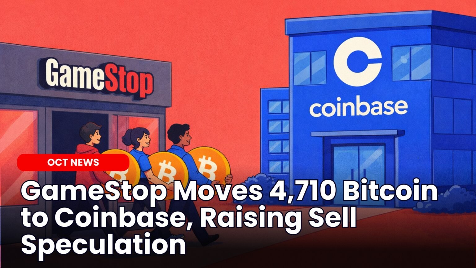 Our Crypto Talk | GameStop Moves 4,710 Bitcoin to Coinbase, Raising Sell  Speculation