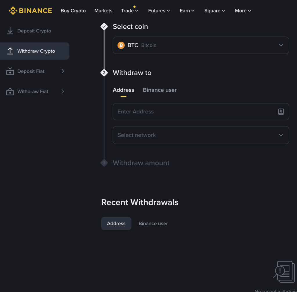 withdraw from exchange to Move From CEX to Self-Custody