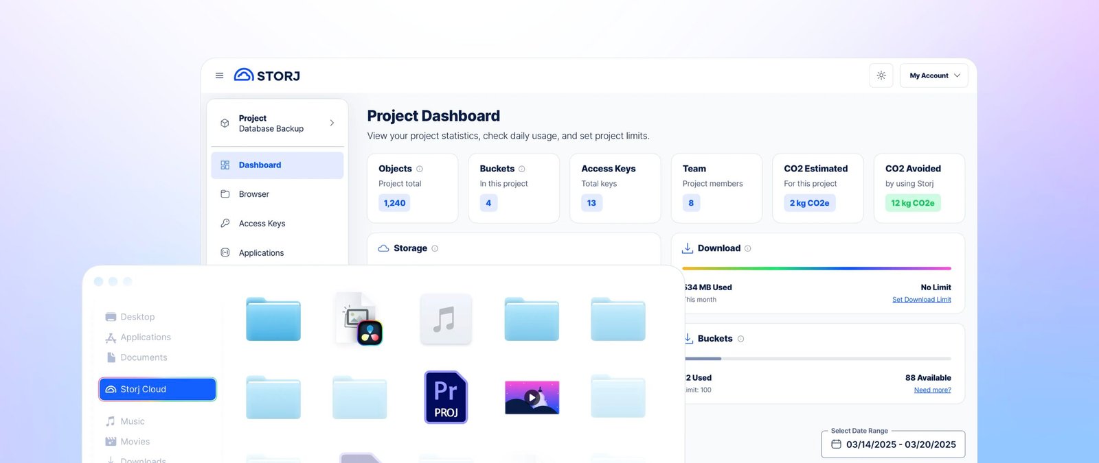 storj decentralized storage
