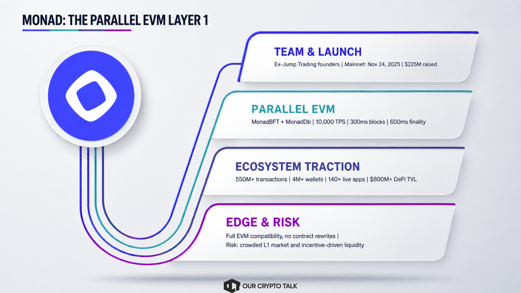 Monad parallel EVM Layer 1 architecture diagram